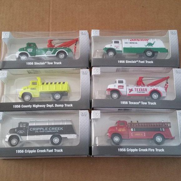 Menards Toys Menards Gold Line 48 Scale 1956 Truck 6pack New 275915 Texaco Sinclair Poshmark